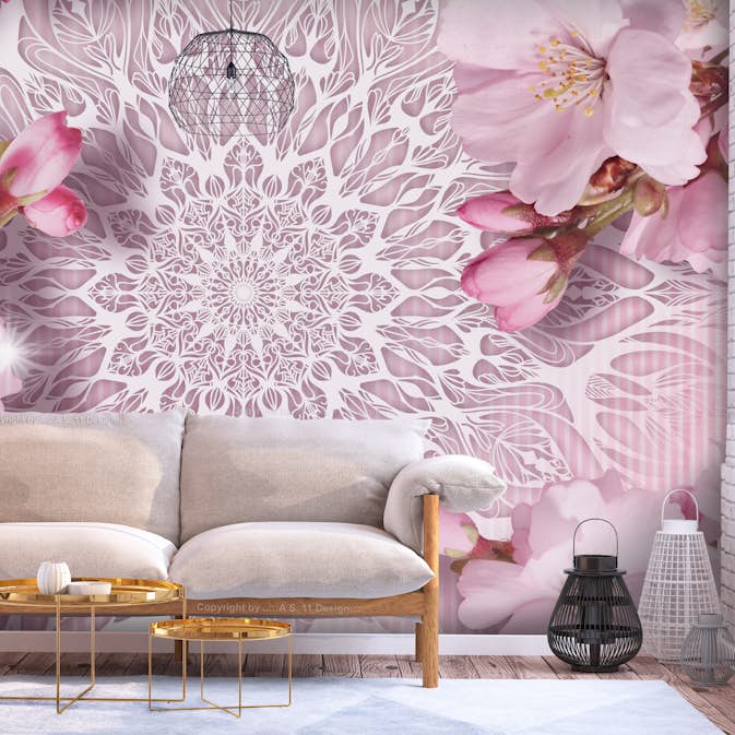 Fototapet Arkiio Självhäftande Pastel Mandala