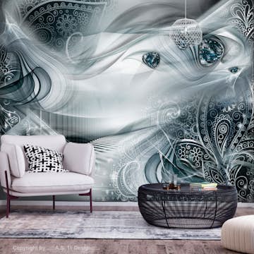 Fototapet Arkiio Självhäftande Autumn Evenings Turquoise