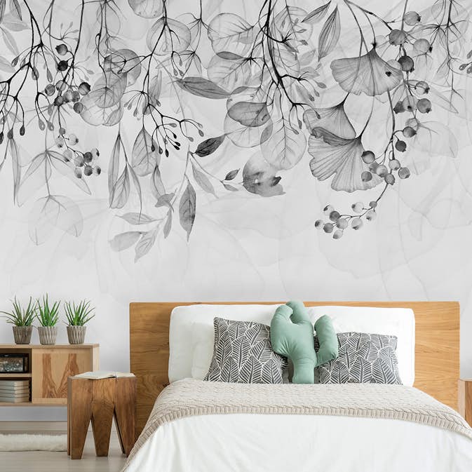 Fototapet Arkiio Foggy Nature - Grey