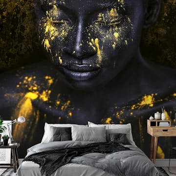 Fototapet Arkiio Bathed in Gold Självhäftande