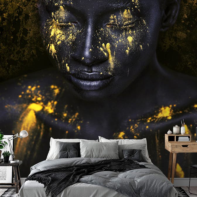 Fototapet Arkiio Bathed in Gold Självhäftande