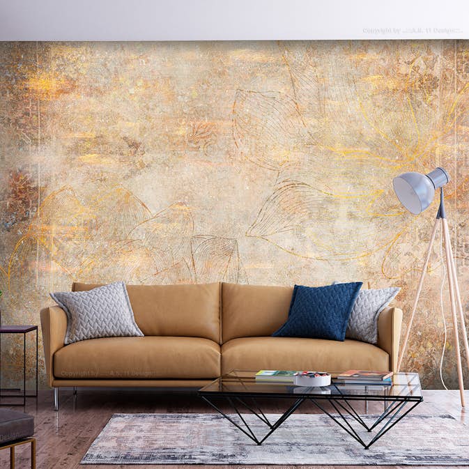 Fototapet Arkiio Golden Etude Självhäftande