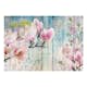 Fototapet Arkiio Pink Flowers On Wood