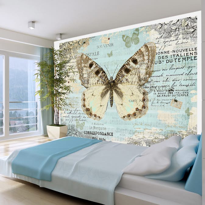 Fototapet Arkiio Postcard With Butterfly