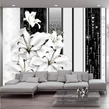Fototapet Arkiio Crying Lilies In White
