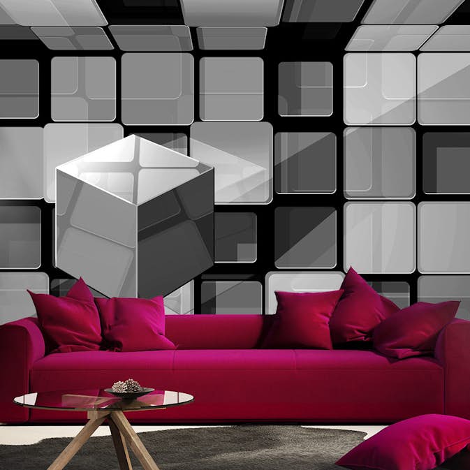 Fototapet Arkiio Rubik's Cube In Gray