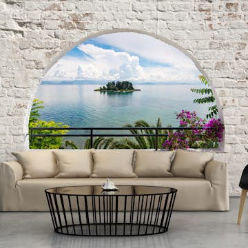 Fototapet Arkiio Självhäftande Corfu Island