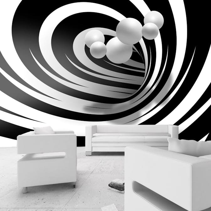 Fototapet Arkiio Twisted In Black & White