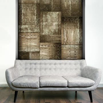 Fototapet Arkiio Brass mosaic 50x1000 cm