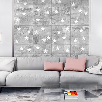 Fototapet Arkiio Stars On Concrete 50x1000 cm