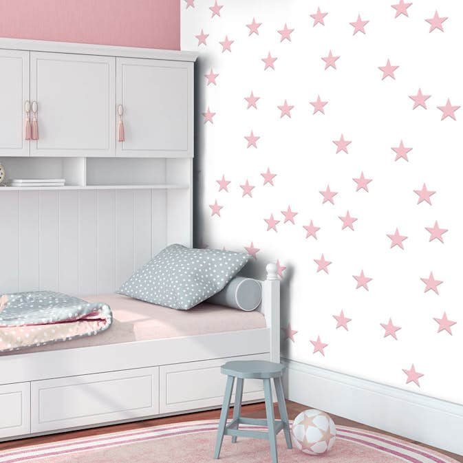 Fototapet Arkiio Pink Stars 50x1000 cm