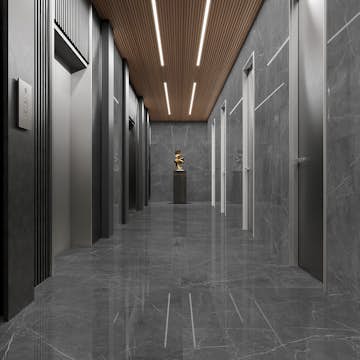 Klinker Tenfors Leto Grey Marmor Blank 60x120 cm