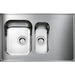 Heltäckande Diskbänk Intra Atlantic G 610 med Korgventil Vändbar