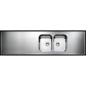 Heltäckande Diskbänk Intra Atlantic H 610 Halvcentrerad med Korgventil och Kranhål