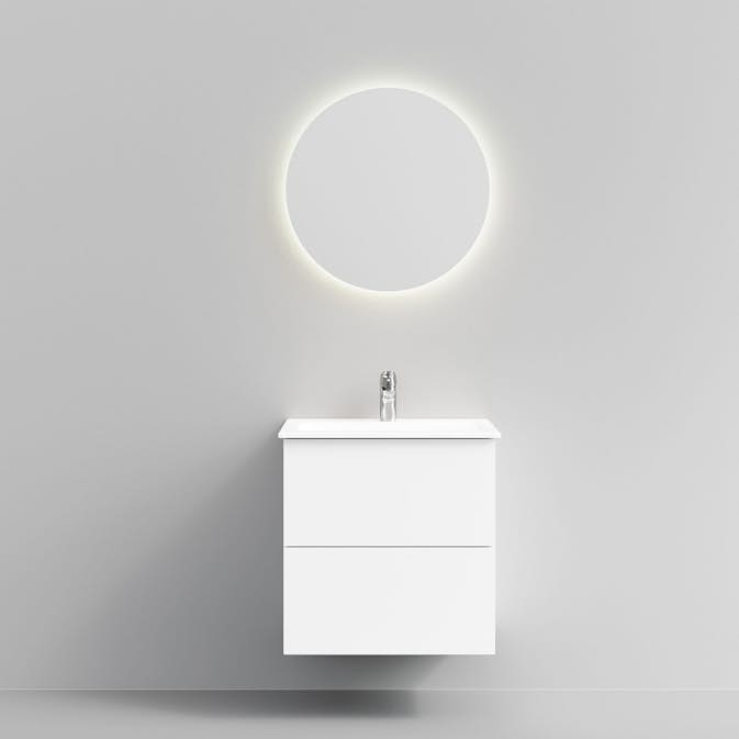 Tvättställsskåp Temal Astra med Tvättställ och Spegel Halo