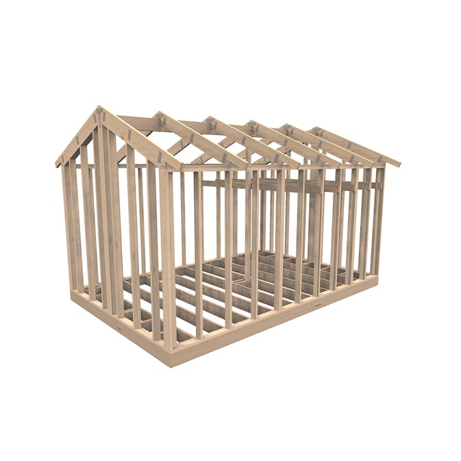 Attefallsstomme Byggstommar Premium med loft 25m2 22°