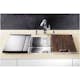 Avrinningsplan Blanco Rostfritt Stål 413 x 360 mm