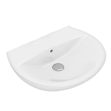 Tvättställ Ifö Spira 570 mm Runt Utan Kranhål