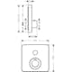 Inbyggnadsblandare Axor ShowerSelect Soft 1-utlopp