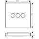 Inbyggnadsblandare Axor ShowerSelect Square 3-utlopp
