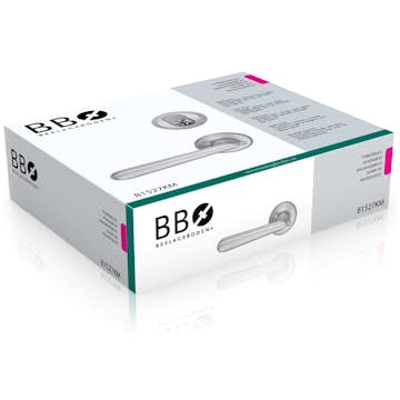 Ytterdörrsats Beslagsboden Borstad Krom