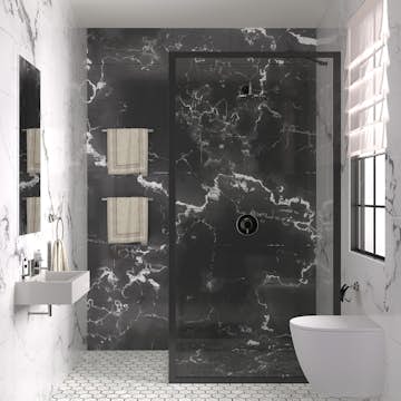 Duschvägg Hietakari Bläk 731 New York Fast