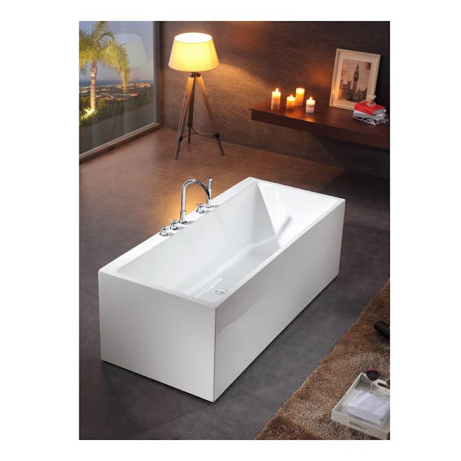 Badkar Bathlife Ideal Form Fristående Vit