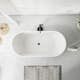 Badkar Bathlife Fridsam Fristående Rund Vit