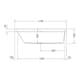 Badkar Duravit Happy D2 Inbyggnad
