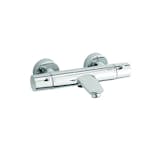 Badkarsblandare Damixa Thermixa 100 Termostat Krom 160 cc