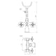 Badkarsblandare Tapwell Classic FBLV 023-150 med Handdusch