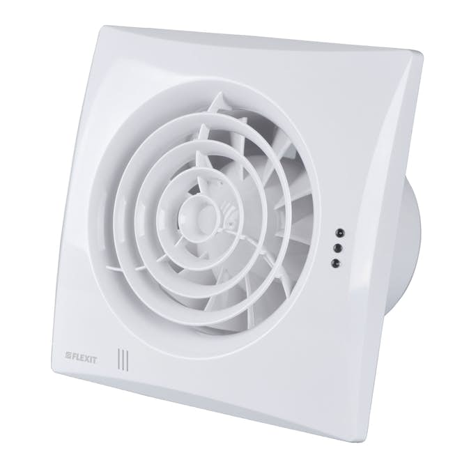 Badrumsfläkt Flexit Silent Eco TH med Timer/Fuktsensor