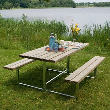 Picknickbord PLUS Basic Tryckimpregnerat Trä Utomhus
