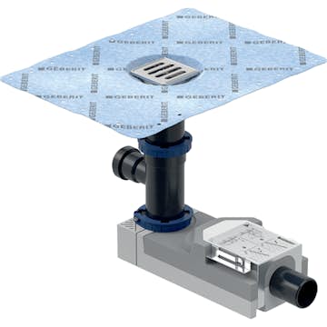 Golvbrunn Geberit med Extra Inlopp