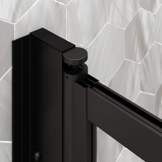 Distansprofil Hietakari för Duschvägg Bläk Vändbar/Vikbar Vit