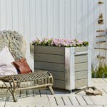 Blomlåda PLUS Cubic Gråbrun 87x50x70 cm