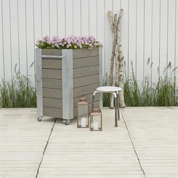 Blomlåda PLUS Cubic Gråbrun 87x50x95 cm