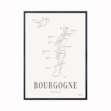 Poster Corkframes Vinkarta Bourgogne