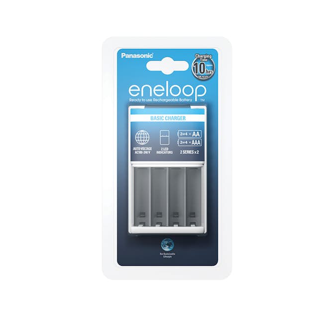 Laddare Panasonic För Uppladningsbara AA/AAA Batterier