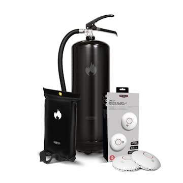 Brandskydd Housegard Lägenhetspaket Black Design