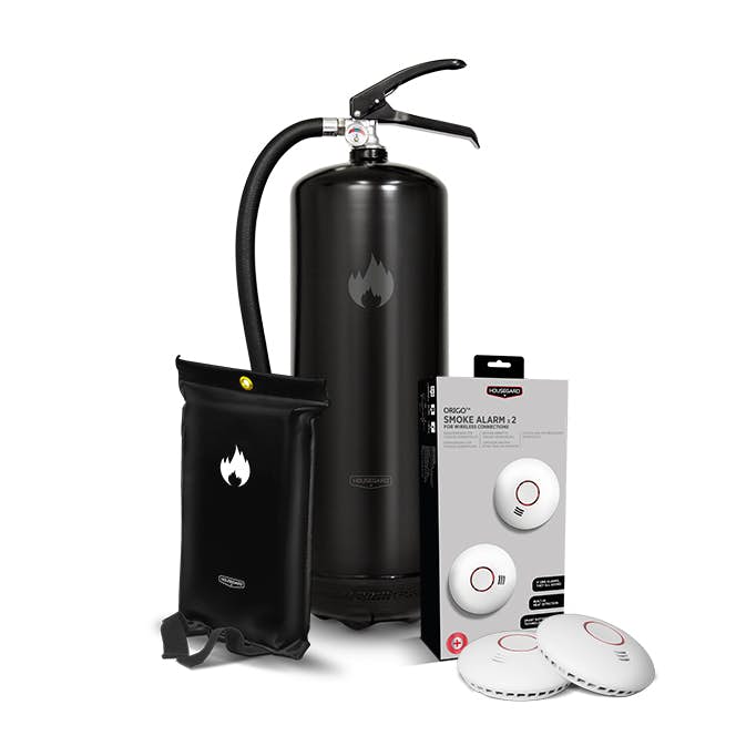 Brandskydd Housegard Lägenhetspaket Black Design