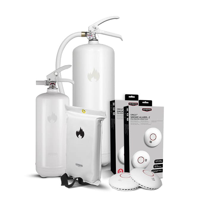 Brandskydd Housegard Lilla Villapaketet White Design