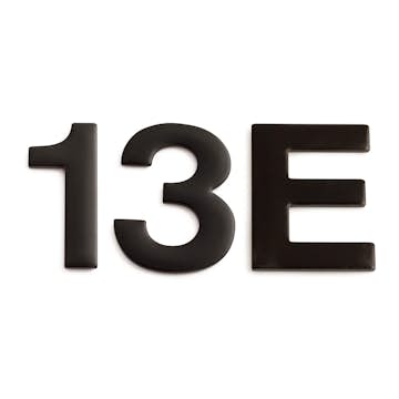 Brevlådenummer Habo Självhäftande Svart