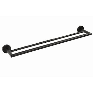 Handduksstång Duschbyggarna Black Dubbel