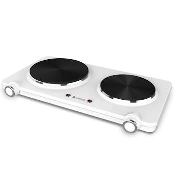 Kokplatta Champion Dubbel 180mm + 150mm 2250W KP210 Vit
