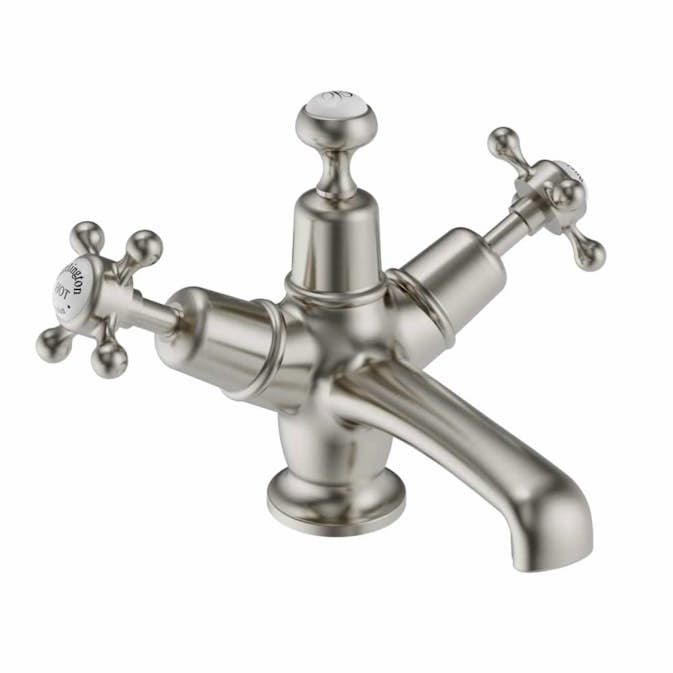 Tvättställsblandare Burlington CL6-QT med Bottenventil Click-Clack