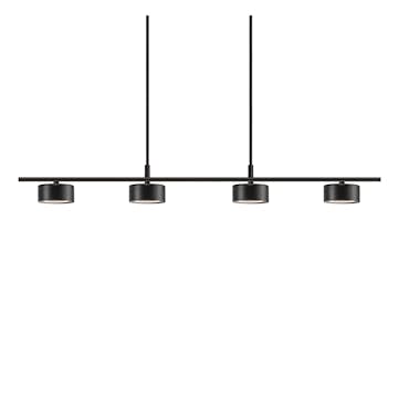 Taklampa Nordlux Clyde Svart 4L Pendel med LED