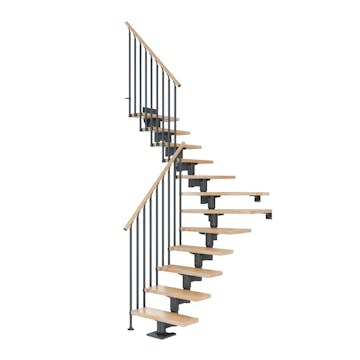 Spartrappa Dolle Cork Bok Steg 1/4 Svängd Classic III Räcke