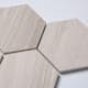 Natursten ArtStone Woodlight Gravin Hexagon Polerad 10x10 cm