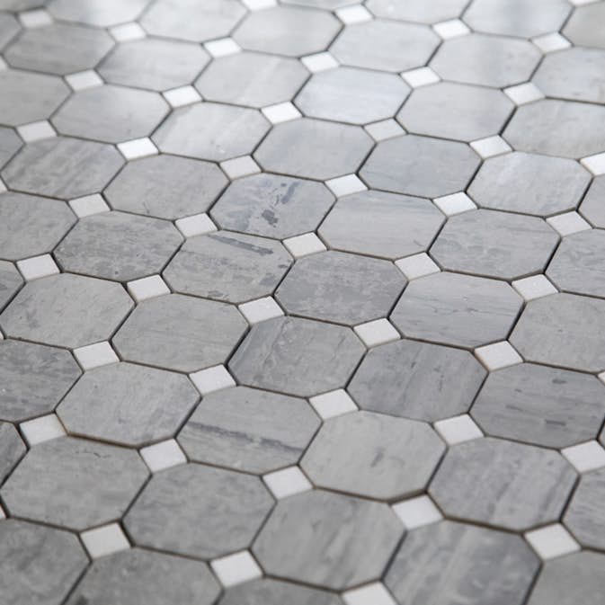 Natursten ArtStone Norway Blue Octagon Polerad 5x5 cm